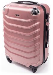 Rogal Rózsaarany keményhéjú utazóbőrönd „Premium - méret M, L, XL (K730solo-rosegold-HU)