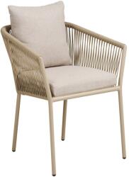 House Nordic Bézs fém-párnázott kerti szék Salerno - House Nordic