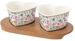 Easy Life Porcelán szív alakú tálka szett - Mon Amour