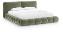 Micadoni Zöld kárpitozott ágyneműtartós franciaágy ágyráccsal 200x200 cm Solange - Micadoni - bonami - 563 560 Ft