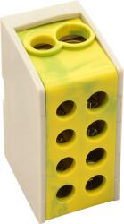  Főáramköri leágazó kapocs, sínre szerelhető, zöld/sárga (FLE-35/25ZS)