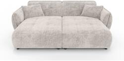 ROPEZ Bézs zsenília kanapé heverő résszel 252 cm Nelia Big - Ropez