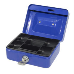  Pénzkazetta fém 125x55x95 mm kicsi Bluering® kék