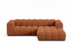 Micadoni Téglavörös zsenília sarokkanapé (jobb oldali-heverő résszel) Lupine - Micadoni