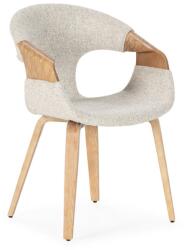 MOME Bézs kárpitozott karfás étkezőfotel szett 2 db-os Elif - MOME