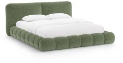 Micadoni Zöld kárpitozott ágyneműtartós franciaágy ágyráccsal 180x200 cm Solange - Micadoni - bonami - 539 742 Ft