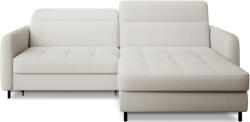 Eltap Krémszínű buklé kinyitható-tárolóhelyes sarokkanapé (jobb oldali-heverő résszel) Gomsi - ELTAP