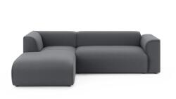 Ropez Sötétszürke sarokkanapé (bal oldali-heverő résszel) Merid - Ropez