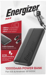 Energizer Powerbank ENERGIZER 10000 mAh (UE10050CC) - papir-bolt