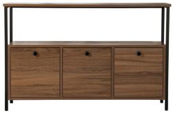 Kalune Design Sötét natúr színű konzolasztal diófa dekorral 29, 5x120 cm Solace - Kalune Design