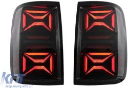 KITT Specials Teljes LED hátsó lámpák VW Amarok (2010-2020) modellekhez, dinamikus irányjelző, füst szín (TLVWAMK)