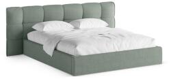 Micadoni Mentazöld kárpitozott ágyneműtartós franciaágy ágyráccsal 180x200 cm Eric - Micadoni