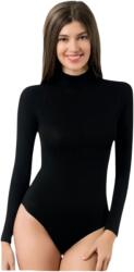 Özkan Hosszú ujjú női garbós body Fekete, XL 112122