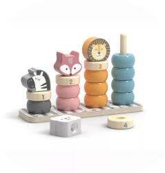 Viga Toys Logikai ferde-torony (állatfejes) - PolarB (6055)
