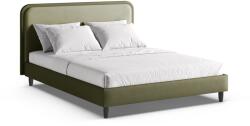 Micadoni Zöld kárpitozott franciaágy ágyráccsal 200x200 cm Aveline - Micadoni
