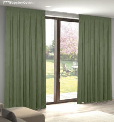 fuggonyoutlet Sötétítő, Ada, Moha Zöld , 140x180 cm, 2db-os csomag