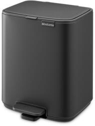 Brabantia Sötétszürke acél pedálos szemetes 7 l Bo - Brabantia