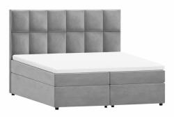 ROPEZ Világosszürke ágyneműtartós boxspring ágy 160x200 cm Flip - Ropez