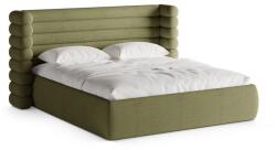 Micadoni Zöld kárpitozott ágyneműtartós franciaágy ágyráccsal 200x200 cm Mount - Micadoni - bonami - 609 020 Ft