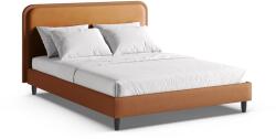 Micadoni Narancssárga kárpitozott franciaágy ágyráccsal 180x200 cm Aveline - Micadoni