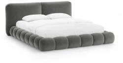 Micadoni Sötétszürke kárpitozott ágyneműtartós franciaágy ágyráccsal 200x200 cm Solange - Micadoni - bonami - 563 560 Ft