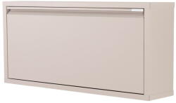 Spinder Design Szürkésbarna fém billenő ajtós-függő cipőtartó 75x41x22 cm Billy - Spinder Design