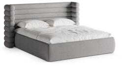 Micadoni Szürke kárpitozott ágyneműtartós franciaágy ágyráccsal 160x200 cm Mount - Micadoni - bonami - 577 200 Ft