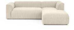 Ropez Bézs kordbársony sarokkanapé (jobb oldali-heverő résszel) Merid - Ropez