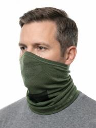 BRUBECK M-PRO Uniszex szellőző merinó gyapjú arcmaszk - Sötétzöld