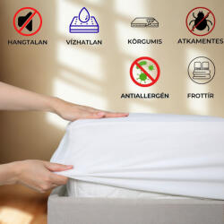 Kartaltex Vízhatlan matracvédő - gumilepedő - 70X140 cm - ATKAMENTES - körgumis frottír - inkontinencia lepedő