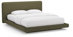 Micadoni Zöld kárpitozott franciaágy 200x200 cm Linea - Micadoni