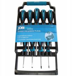 Jobi Csavarhúzó Készlet Csavarhúzók Mágneses Csavarhúzók Fali Akasztó 9 db-os (X1209)