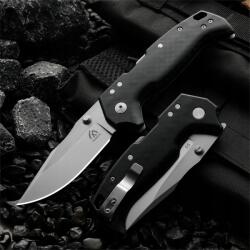 HUANG FU 1 db G10 markolatú túlélő kés, kültéri összecsukható kés, tökéletes ajándék férfiaknak (888999162714)