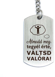 R.M. ékszer Álmodd meg acél medálos kulcstartó (13349-RM-D)