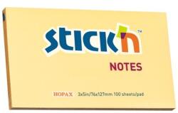 Hopax Notes autoadeziv 76 x 127 mm, 100 file, Stick"n - portocaliu pastel (HO-21393)