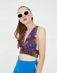 Pull&Bear Pull & Bear Lila Mintás Felső (M) (229549)
