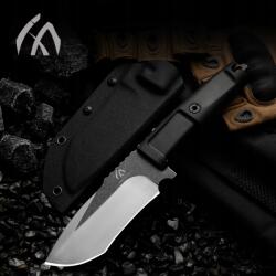 HUANG FU Túlélő taktikai kés, kültéri egyenes kés, tökéletes ajándék férfiaknak (888999162504)