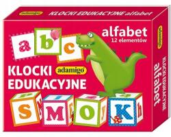 adamigo 12 részes oktató építőkocka 03679 (3679)
