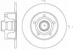 Roadhouse Féktárcsák 8D0615301B 8D0615601B 8
