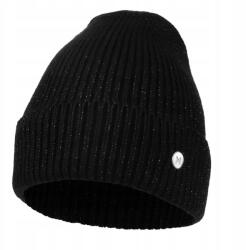 Moraj Női Téli Sapka Meleg Csíkos Ezüst Cérna Fekete (DCZ1000-008)