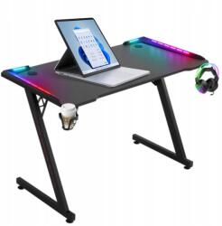 Defender Gyerek Íróasztal Defender Idol Rgb Fekete Gaming (Biurko Gamingowe z Podświetleniem)