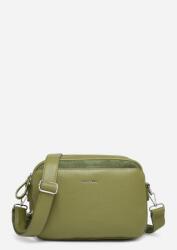 Luigisanto Zöld női kézitáska elegáns postás táska Ökológiai khaki bőr (6913)