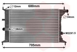 VAN WEZEL Chladič motora VAN WEZEL 37002242 (37002242)