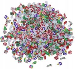 Beautiona Körömdíszítés 3D Karácsonyi Hóember Mikulás Karácsonyfa Cukorka MIX (by-beauty)