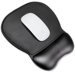 Wozinsky Pad ergonomic pentru mouse și suport pentru încheietura mâinii, din piele ecologică, mare, antiderapant - negru Mouse pad