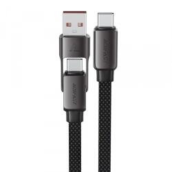 ACEFAST Cablu Date si Incarcare USB-C / USB-A - USB-C Acefast C13-04, 60W, 1.2m, Negru