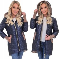 Zeetex Átmeneti Steppelt Őszi Női Kapucnis Kabát Könnyű 4XL (KD108370)