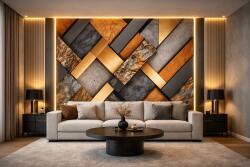  Стенен панел bamboo charcoal i Модел: 5905 i с непрекъсната или огледална шарка i uv лак