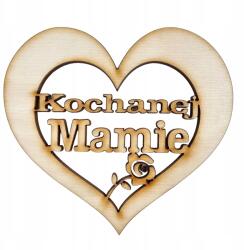 Loveart Fából készült szív Kedves Anyuka felirattal Loveart 9 cm Anyák napja Dekor (LVSK-2151)