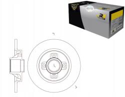 Roadhouse Féktárcsák 2DB 268X12 P 4-LYUKÚ Citroen Berli